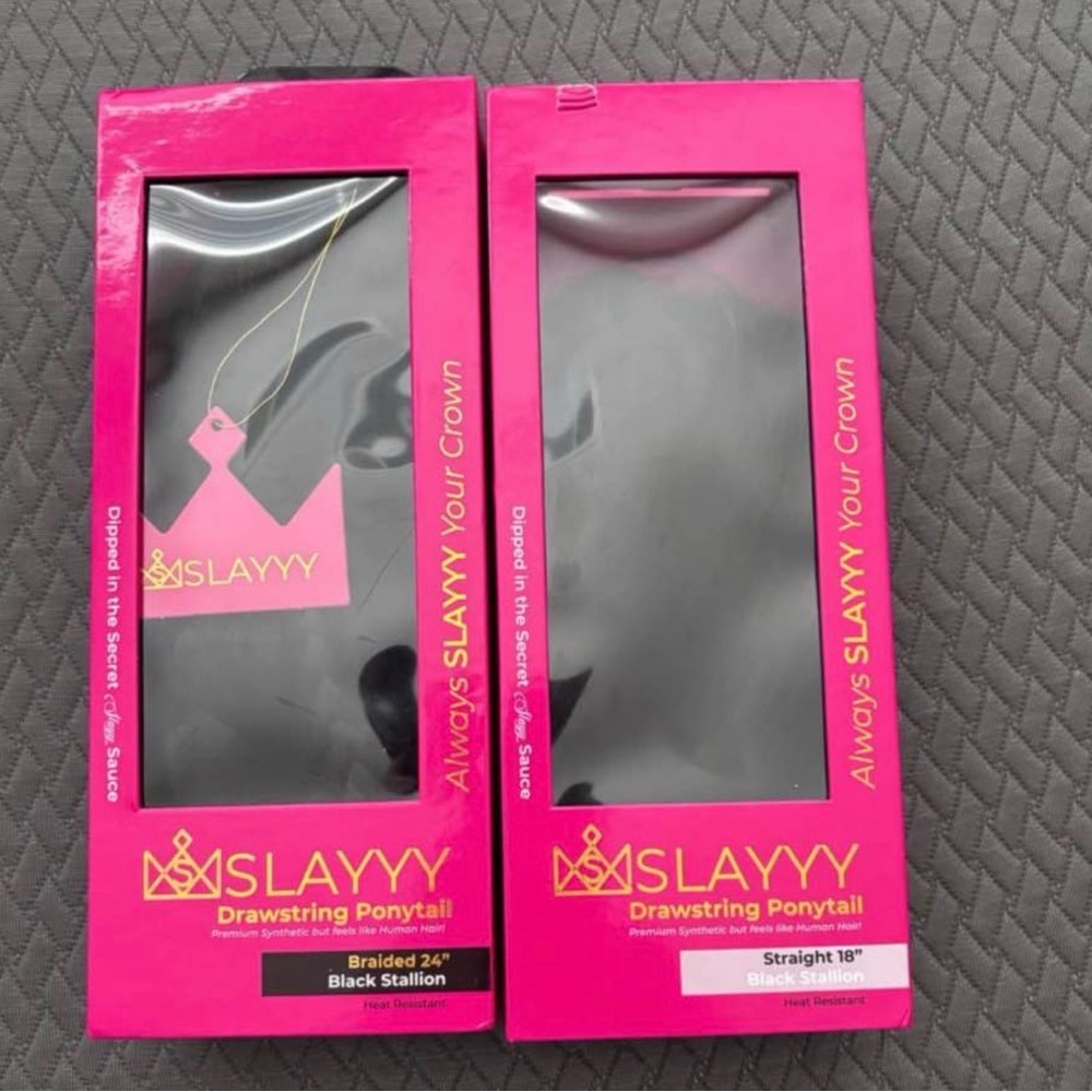 Slayyy Drawstring Ponytail Set